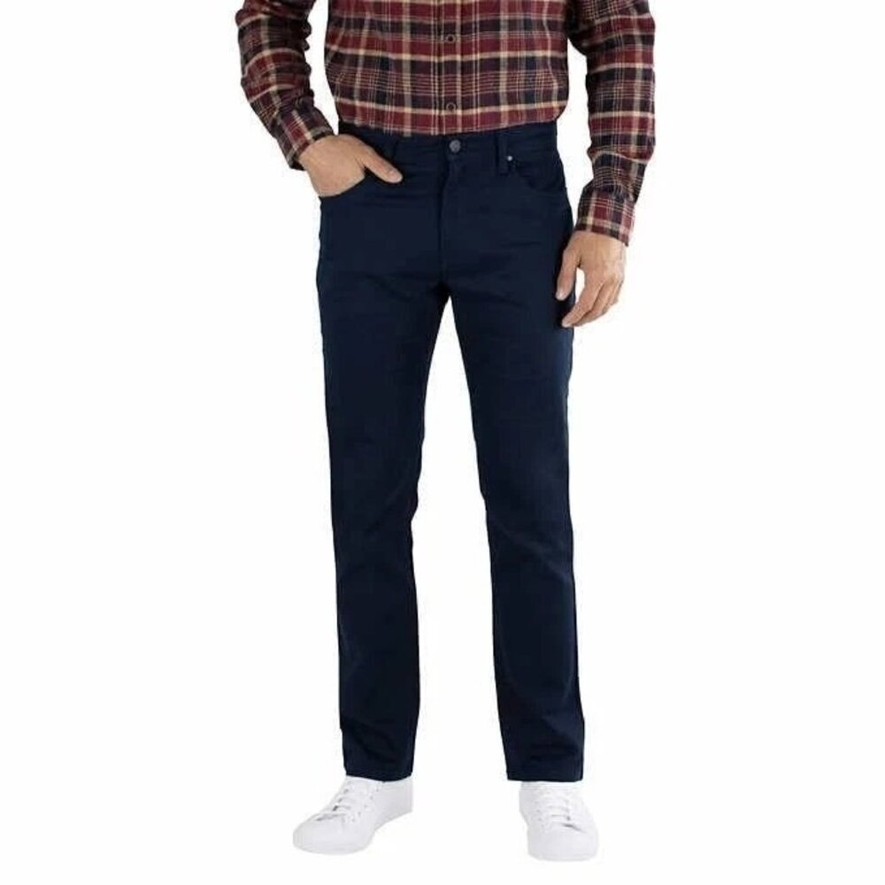 Jachs Ny 5 Pocket Pants Men's Size 34/29 Navy Slim Fit Cotton Blend N0195
